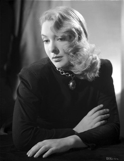 Ann Richards Looking Away, wearing a Black Dress in Classic Portrait Photo Print - Item # VARCEL703766