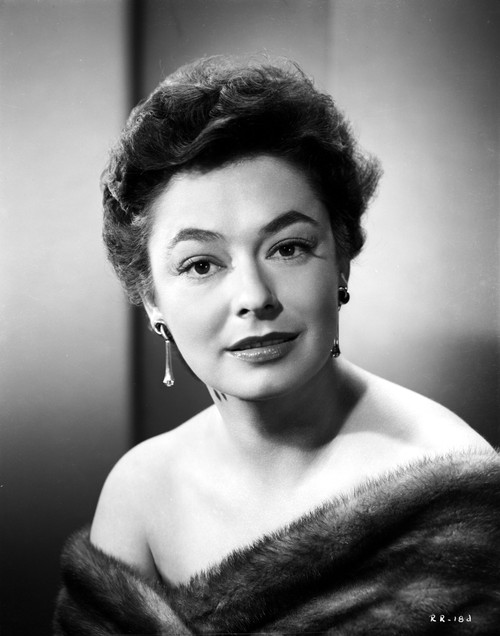 Ruth Roman wearing Fur Coat Close Up Portrait Photo Print - Item # VARCEL703889