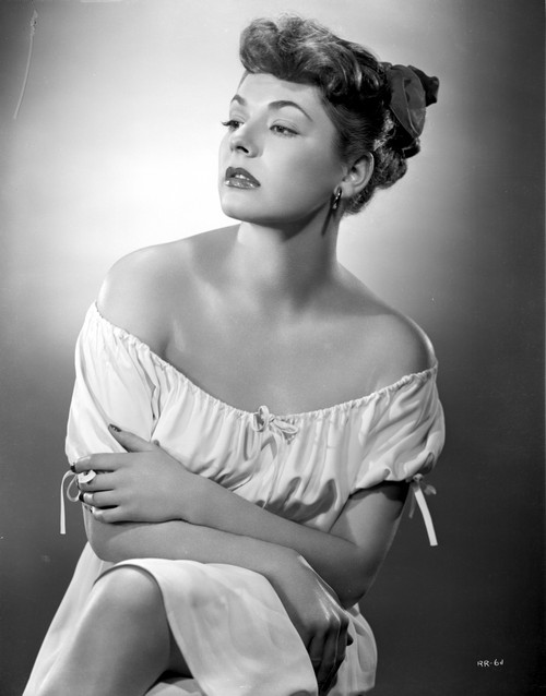 Ruth Roman in White Dress Portrait Black and White Photo Print - Item # VARCEL703914