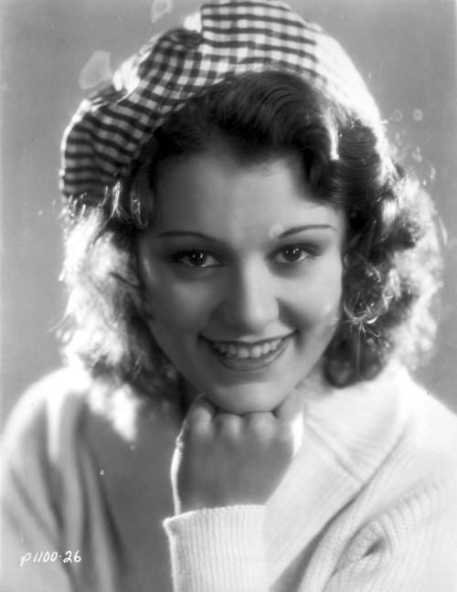 Lillian Roth Portrait with Hand on Chin in Black and White Photo Print - Item # VARCEL703939