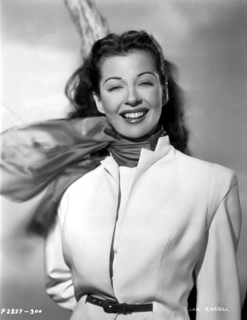 Gail Russell smiling in White Dress Photo Print - Item # VARCEL703972