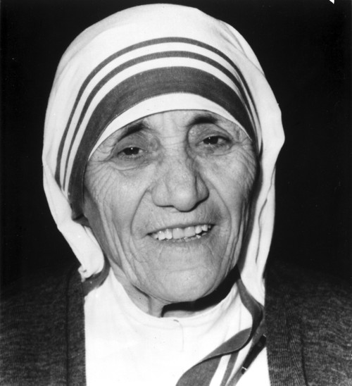 Mother Teresa Portrait in Classic Photo Print