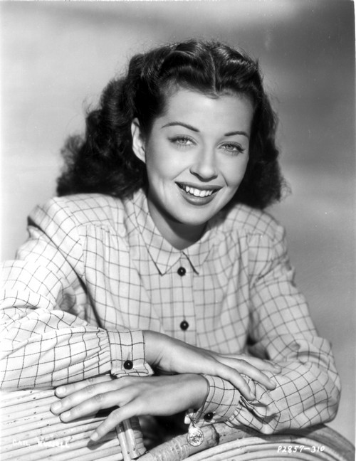 Gail Russell smiling in Checkered Shirt Photo Print - Item # VARCEL704025