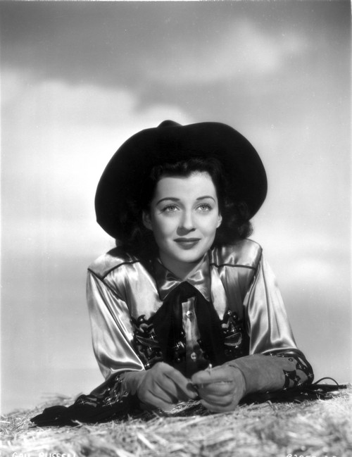 Gail Russell Leaning with Cowgirl Hat Photo Print - Item # VARCEL704047