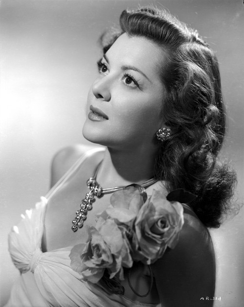 Ann Rutherford Facing Up wearing a Dress With Floral a Flower on the Shoulder Photo Print - Item # VARCEL704062