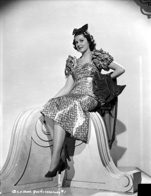 Ann Rutherford Seated in Classic Photo Print - Item # VARCEL704088