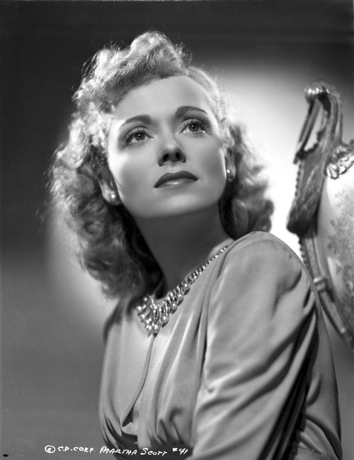 Martha Scott Portrait in Black and White Photo Print - Item # VARCEL704231