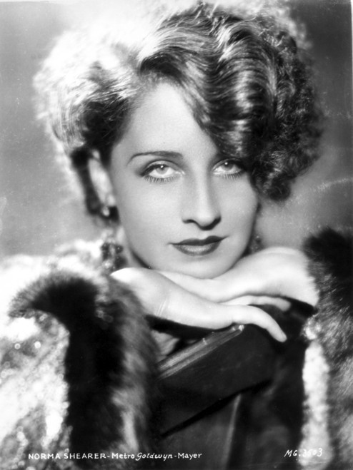 Norma Shearer Leaning Chin On Hand in Classic Photo Print