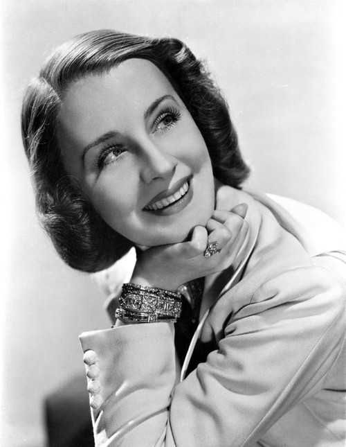 Norma Shearer Leaning Chin On Hand in Coat Photo Print - Item # VARCEL704333