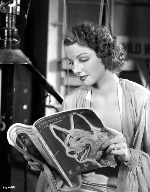 Ann Sheridan Reading a Book Photo Print - Item # VARCEL704378