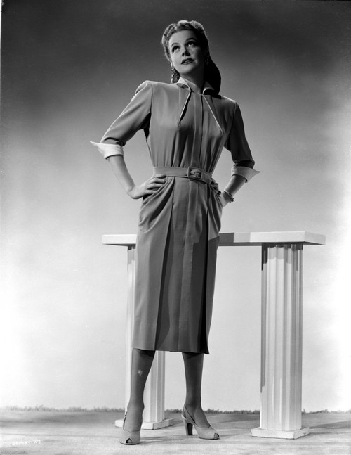 Ann Sheridan wearing a Tunic Waist Dress Photo Print - Item # VARCEL704412