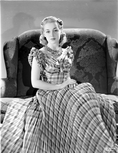 Ann Sheridan wearing a Glossy Checkered Gown Photo Print - Item # VARCEL704445