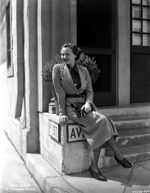 Sylvia Sidney wearing a Blazer Photo Print - Item # VARCEL704466