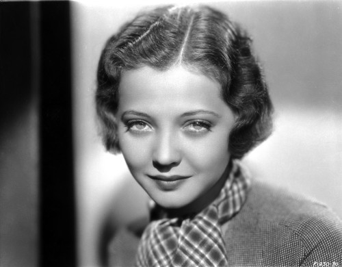 Sylvia Sidney in Printed Scarf and Textured Blouse Photo Print - Item # VARCEL704533