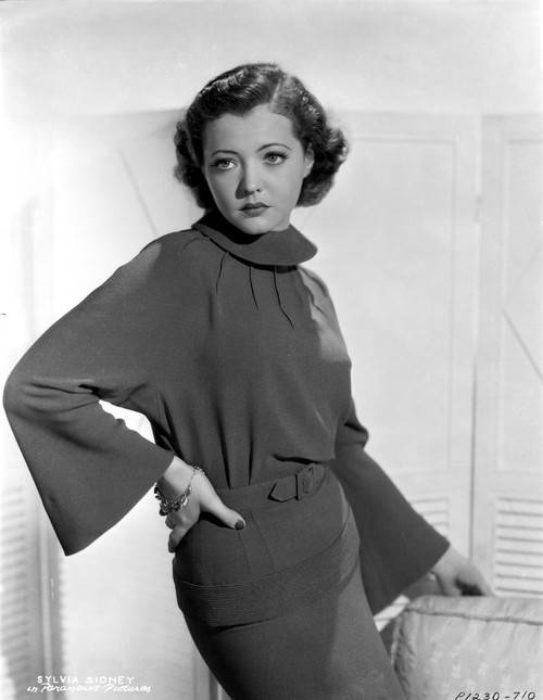 Sylvia Sidney wearing a Dress and Hand on Waist Photo Print - Item # VARCEL704505