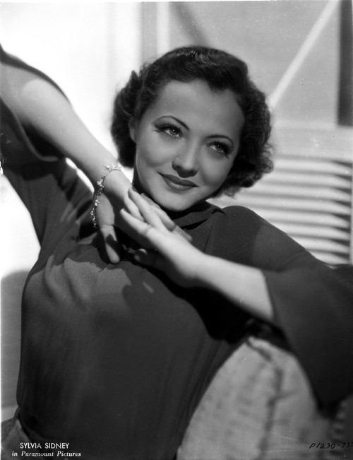Sylvia Sidney wearing a Long Sleeve Blouse Photo Print - Item # VARCEL704542
