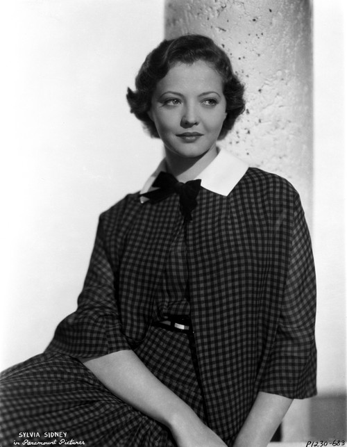 Sylvia Sidney Posed in Checkered Blazer and Skirt Photo Print - Item # VARCEL704529