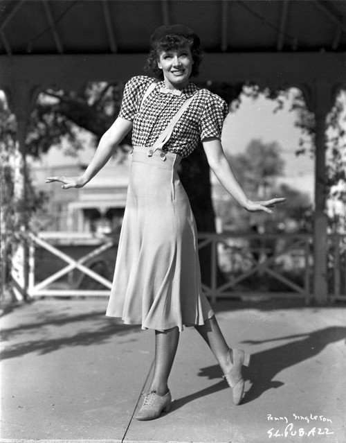Penny Singleton Posed in Checkered Blouse and Skirt Photo Print - Item # VARCEL704613
