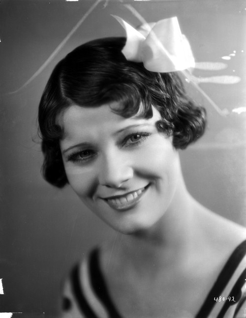 Penny Singleton smiling wearing Flower Hairpin Close Up Portrait Photo Print - Item # VARCEL704623
