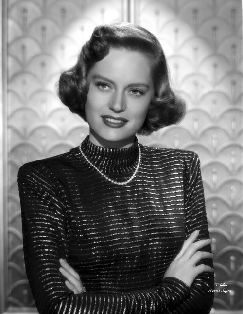 Alexis Smith Facing at the Camera wearing Black Long Sleeves and a Necklace Photo Print - Item # VARCEL704789