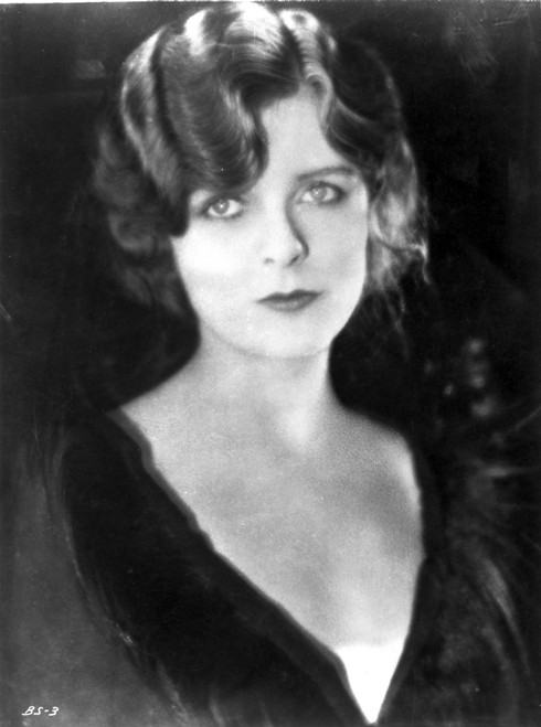 Blanch Sweet Posed in Black Dress Portrait with Black Background Photo Print - Item # VARCEL704950