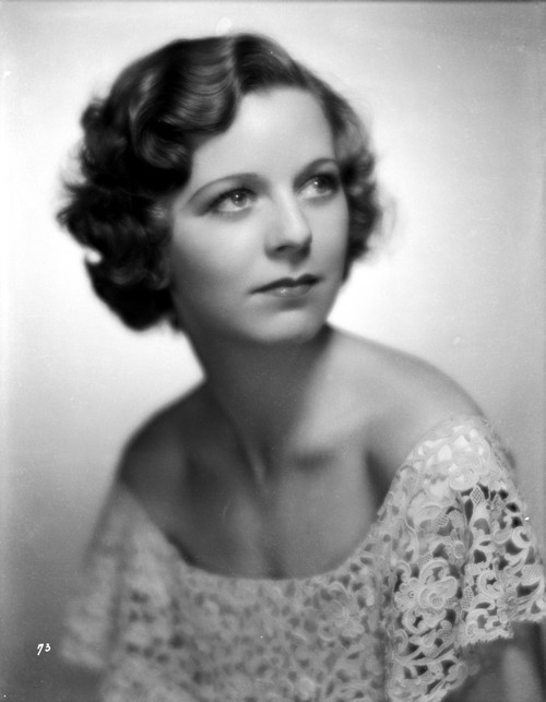 Margaret Sullivan Looking Up in White Blouse Portrait Photo Print - Item # VARCEL704926