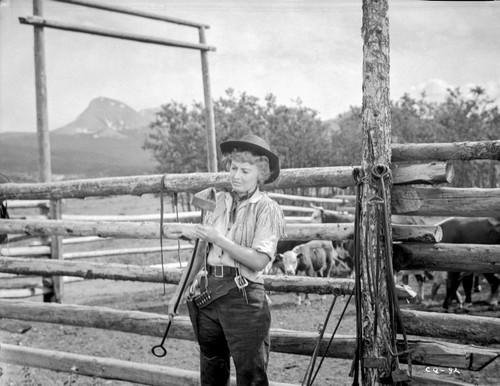 A scene from Cattle Queen of Montana Photo Print - Item # VARCEL704927