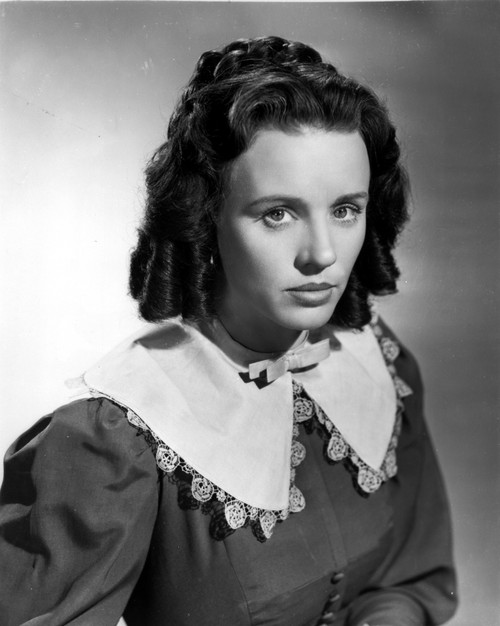 Jessica Tandy Portrait in Grey Blouse with White Broad Collar Photo Print - Item # VARCEL705000