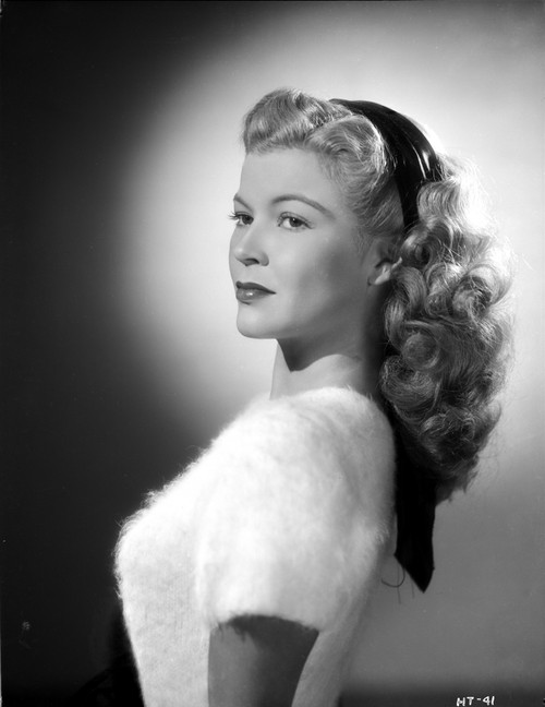 Helen Talbot Posed in a White Furry Blouse Photo Print - Item # VARCEL704972