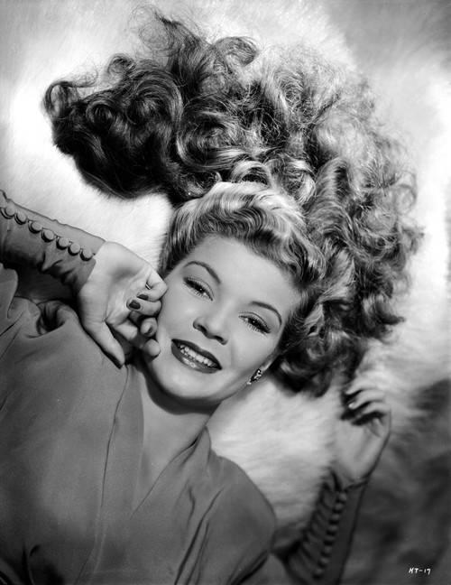 Helen Talbot in a Long Sleeve Dress and Curly Hair Photo Print - Item # VARCEL704986