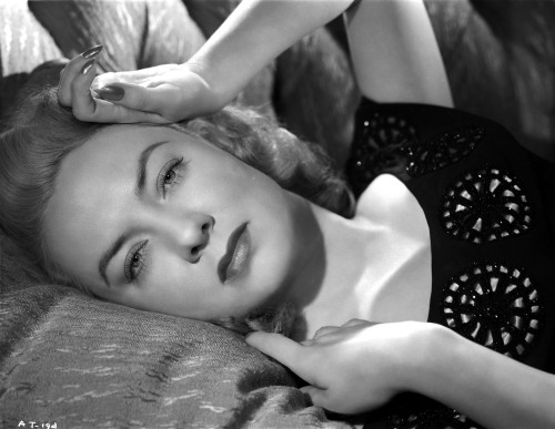 Audrey Totter Lying with Left Hand on Head Photo Print - Item # VARCEL705151