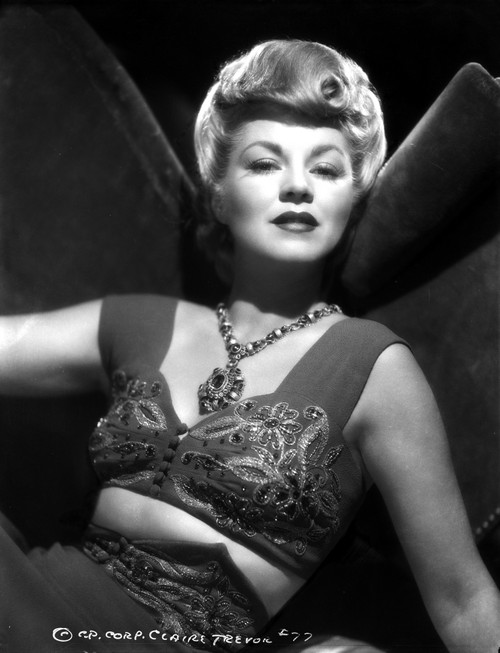 Claire Trevor Posed in Corset with Necklace Photo Print - Item # VARCEL705229