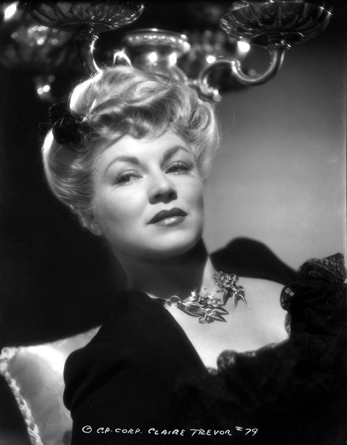 Claire Trevor Lying in Black Dress with Necklace Photo Print - Item # VARCEL705231