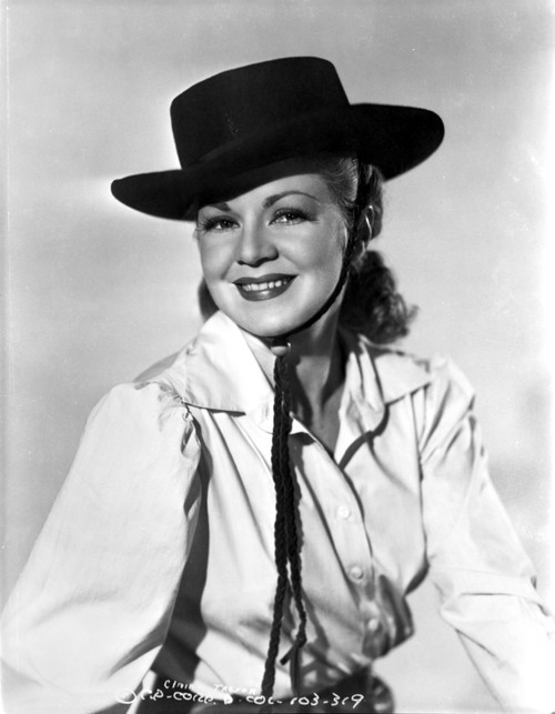 Claire Trevor Posed in White Long Sleeve with Hat Photo Print - Item # VARCEL705276