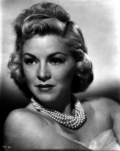 Claire Trevor Looking Away in White with Necklace Photo Print - Item # VARCEL705253