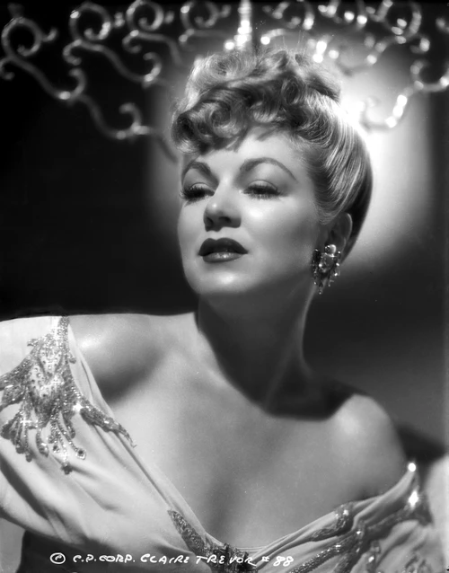 Claire Trevor Posed in Floral Dress Classic Portrait Photo Print - Item # VARCEL705267