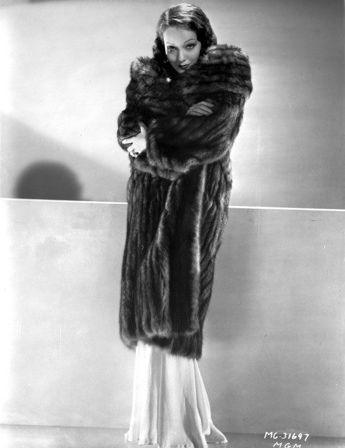 Lupe Velez Posed in Fur Coat with Arm's Cross Photo Print - Item # VARCEL705331