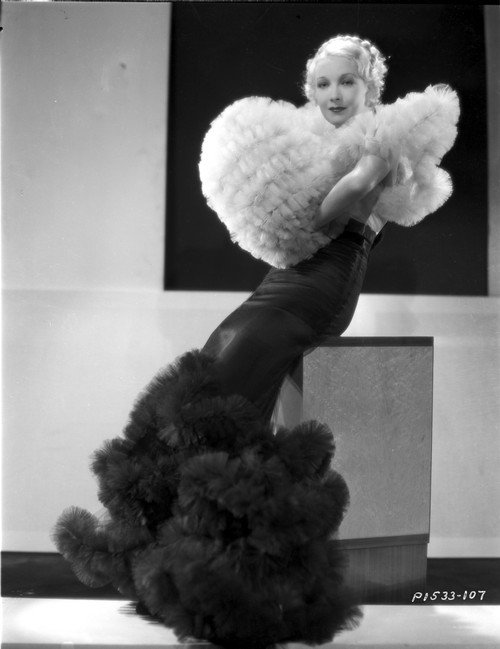 Helen Twelvetrees wearing a Ruffled Sleeve Dress Photo Print - Item # VARCEL705304