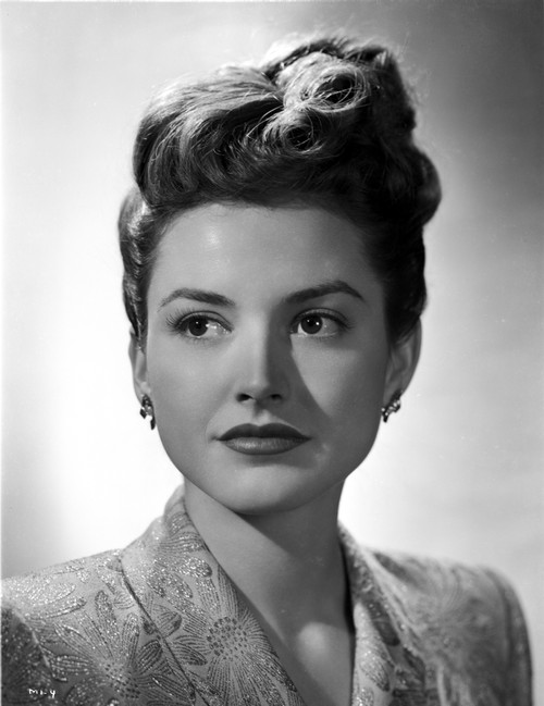 Mary Ware Portrait in Floral Coat with Earrings Photo Print - Item # VARCEL705414