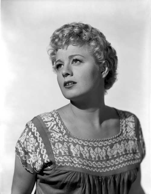 Shelley Winters wearing a Blouse in a Close Up Portrait Photo Print - Item # VARCEL705575