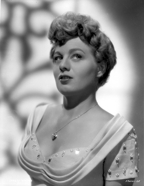 Shelley Winters wearing a White Dress in a Classic Portrait Photo Print - Item # VARCEL705577