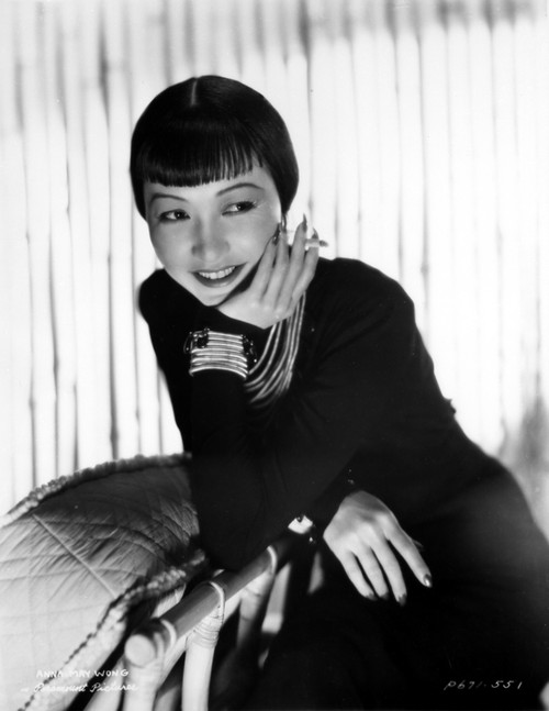 Anna Wong Leaning Chin On Hand in Classic Photo Print - Item # VARCEL705635