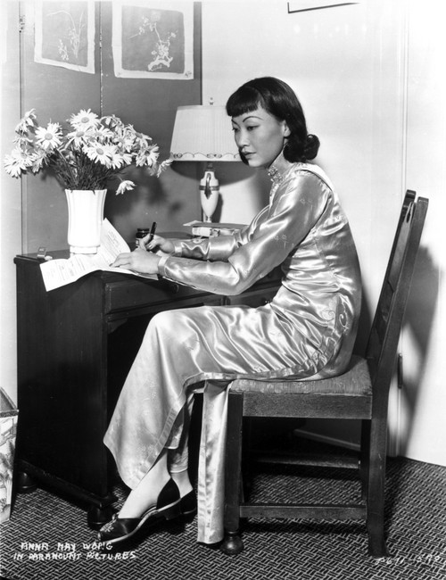 Anna Wong Working on Her Desk Photo Print - Item # VARCEL705645