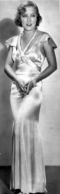 Fay Wray Posed in Glossy Dress Photo Print - Item # VARCEL705738