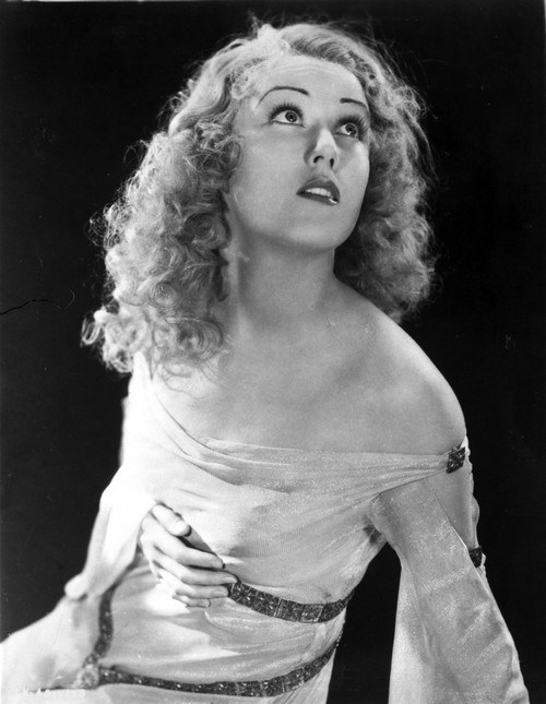 Fay Wray Posed in White Clothing Facing Up Photo Print - Item # VARCEL705752