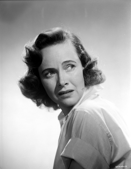 Teresa Wright Looking Afraid in Classic Photo Print - Item # VARCEL705791