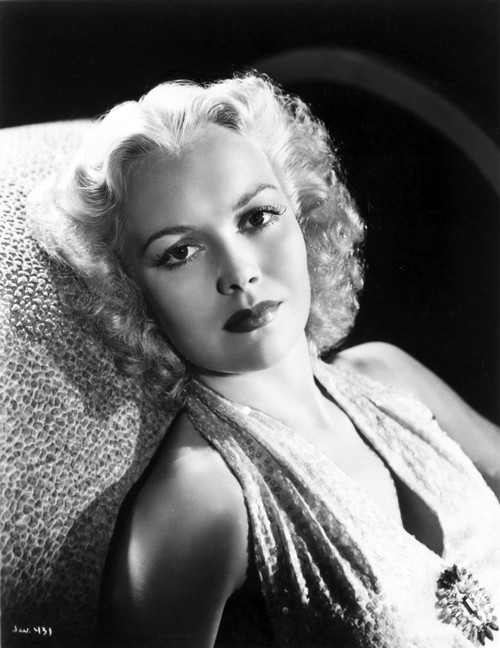 Jane Wyman Portrait in White Halter Dress with Brooch on the Middle Photo Print - Item # VARCEL705832
