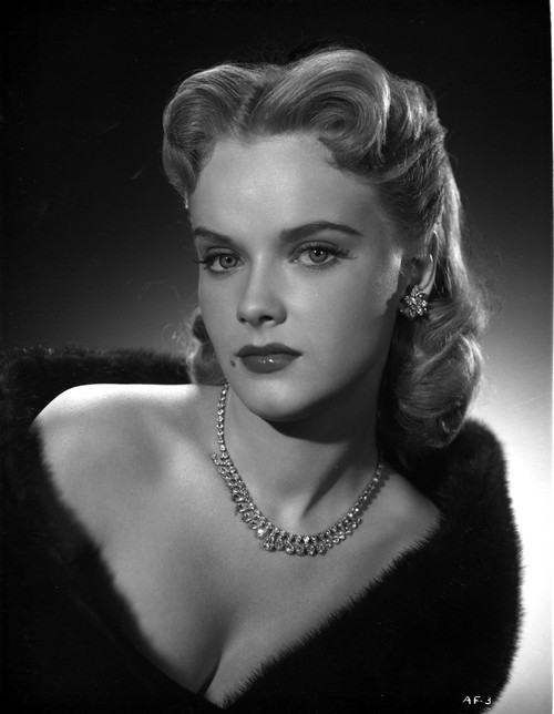 Anne Francis Close Up Portrait with Silver Necklace and Earrings Photo Print - Item # VARCEL705978