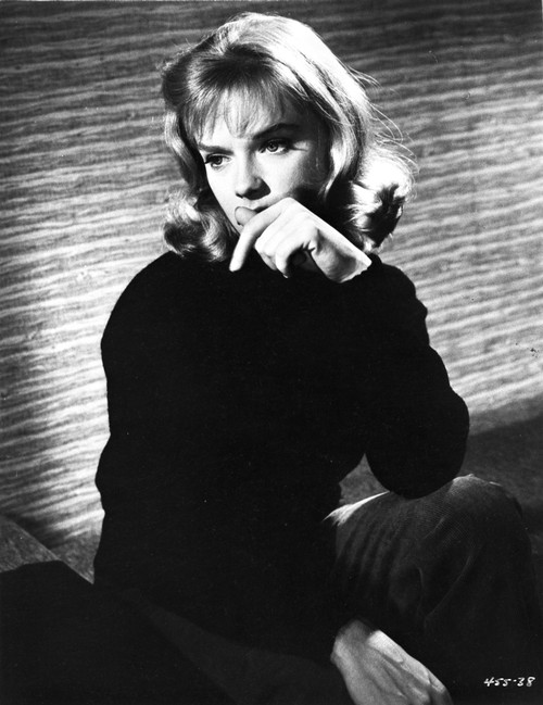 Anne Francis Thinking Pose in Black Sweater Photo Print - Item # VARCEL706008