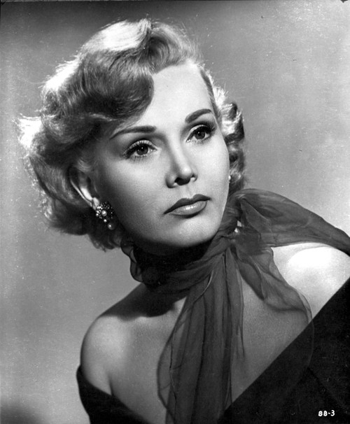 Zsa Zsa Gabor Looking Away in Strapless Dress with Net Scarf Photo Print - Item # VARCEL706090